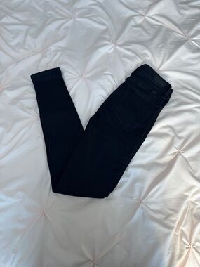 Abercrombie high waisted black skinny jeans